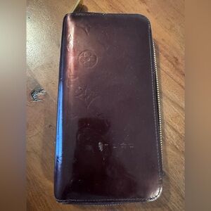 Louis Vuitton Zippy Wallet Vernis with Authentication